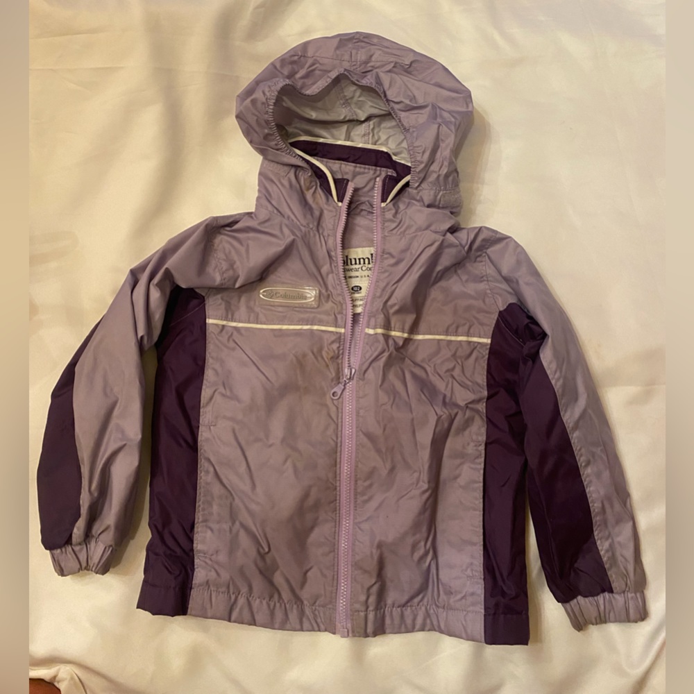 Columbia 4t purple girls spring coat